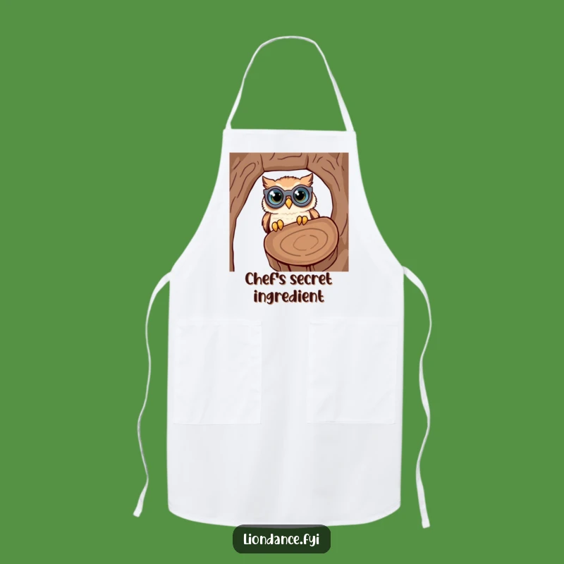 Funny Owl Binoculars Apron: Kitchen Curiosity Wear, Perfect Cooking Gift