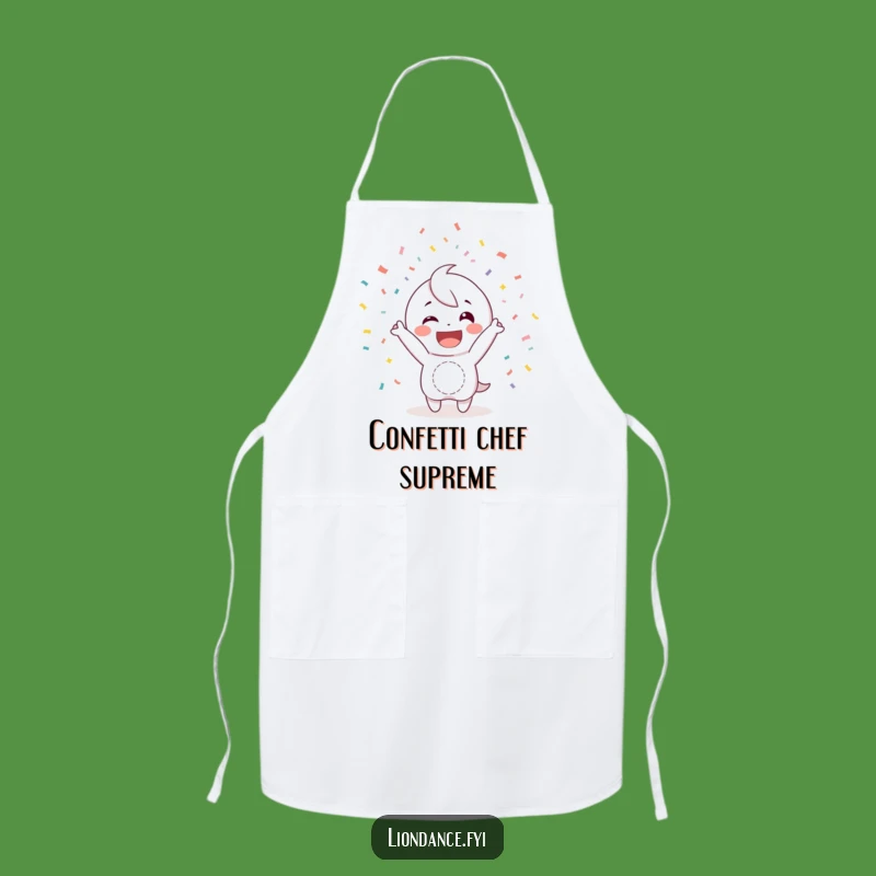 Funny Confetti Apron: Happy Cooking Fun, Cheerful Funny Gift