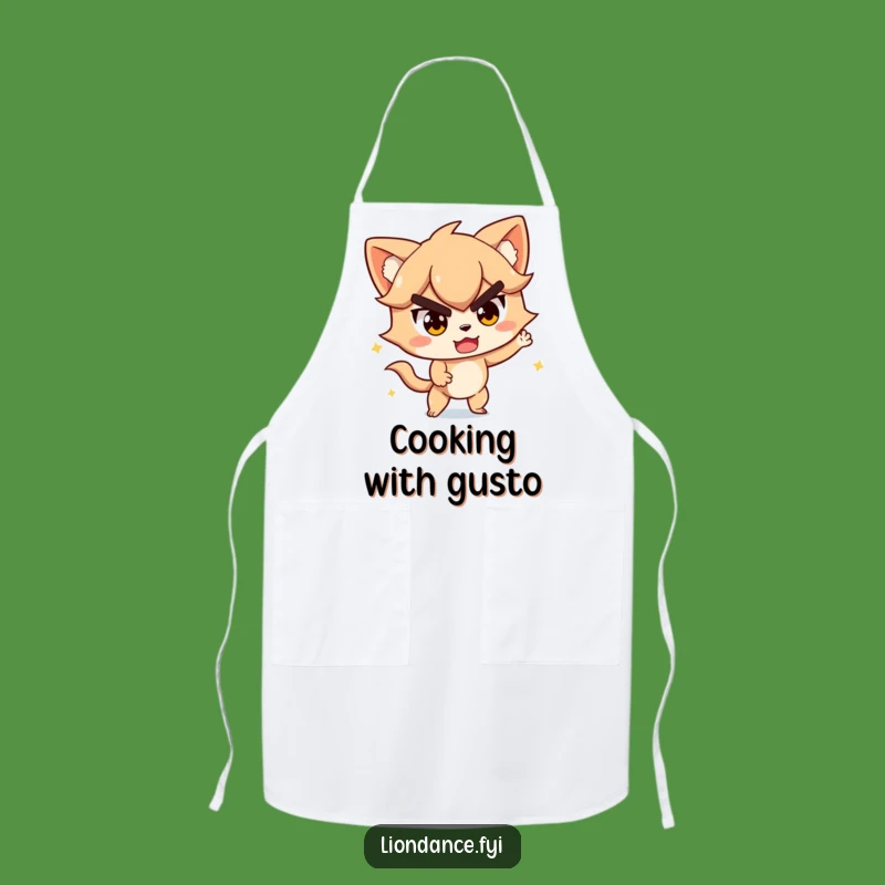 Funny Determined Apron - Cook with Playful Action