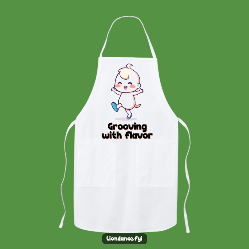 Funny Dancing Character Apron: Cheerful Kitchen Dancer's Hilarious Cooking Buddy, Funny Gift
