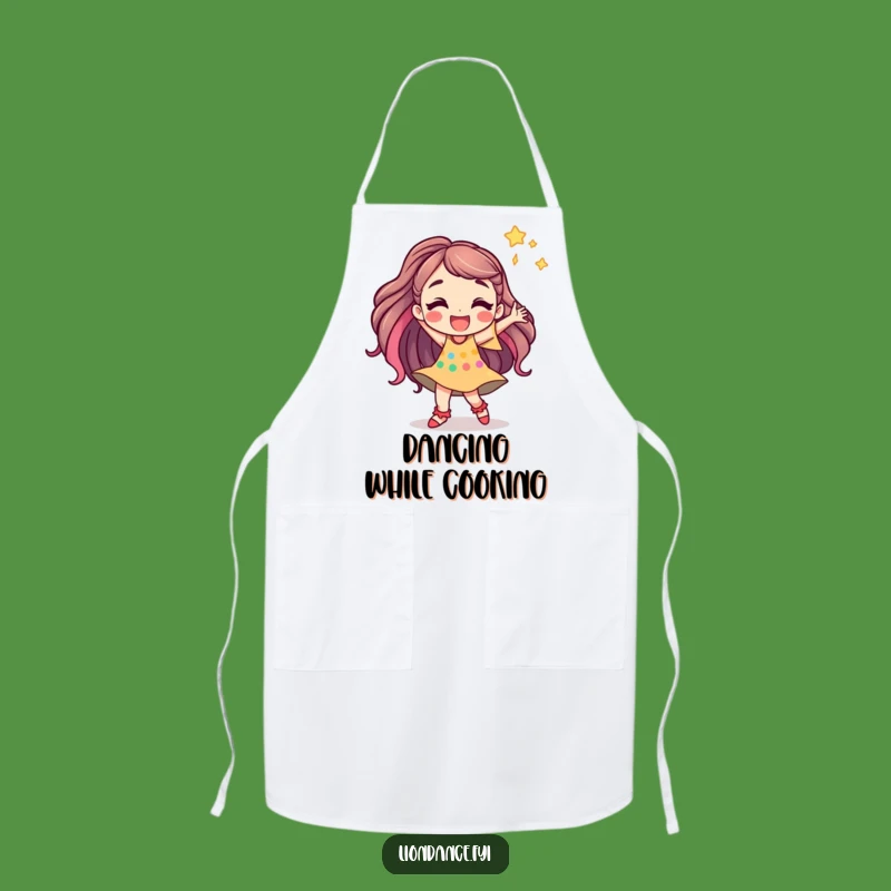Funny Dancing Character Apron - Kitchen Fun with a Dancer's Flair