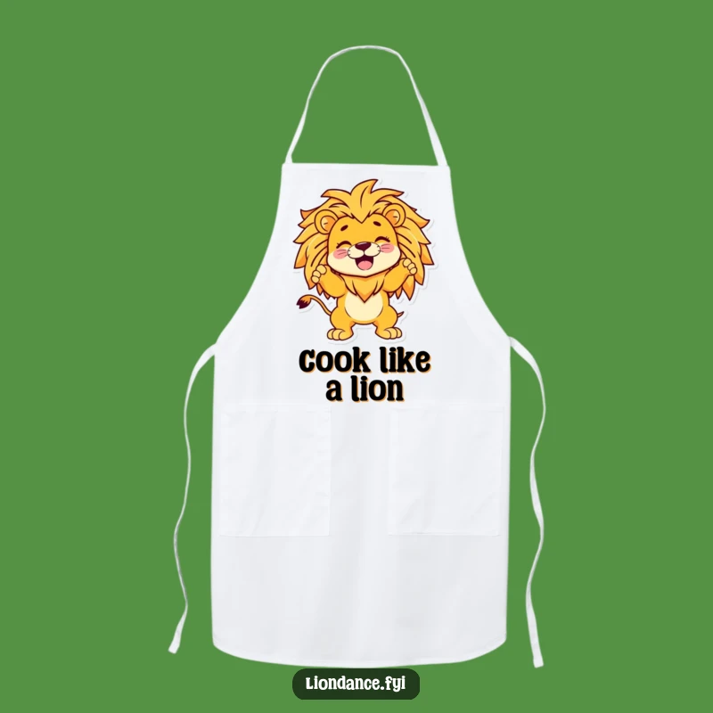 Funny Giggling Character Lion Apron - Chef's Hilarious Kitchen Accessory