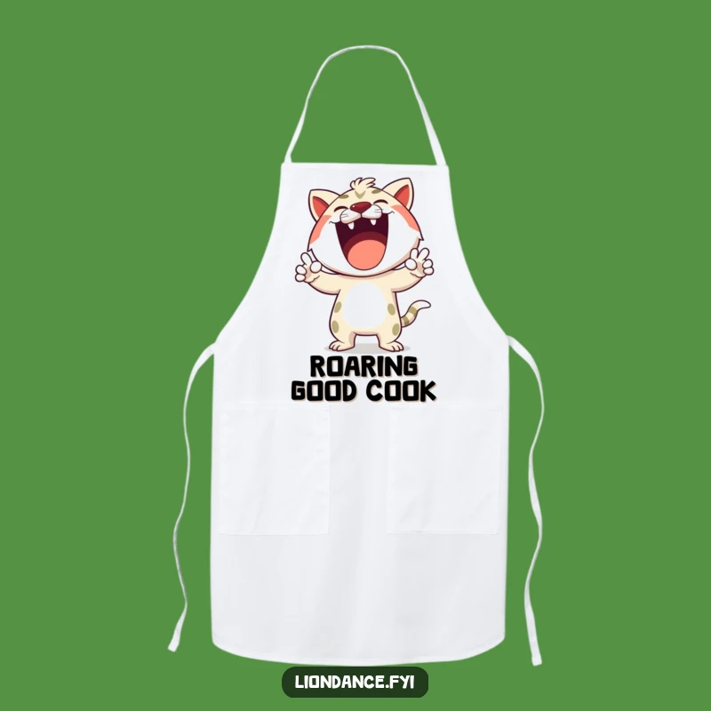 Funny Roaring Character Apron - Kitchen Fun with a Loud Statement