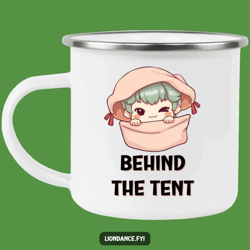 Funny Mischievous Banner Camping Mug - Outdoor Humorous Gift for Sneaky Adventurers