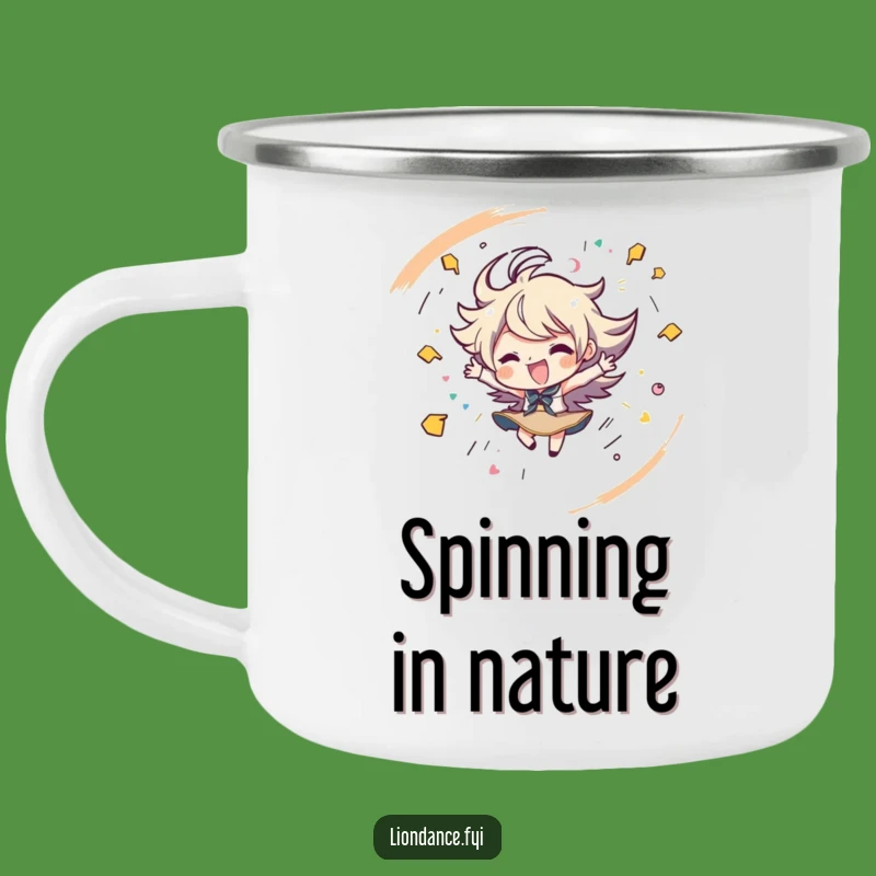 Funny Spinning Camping Mug - Energy for Your Outdoor Adventures