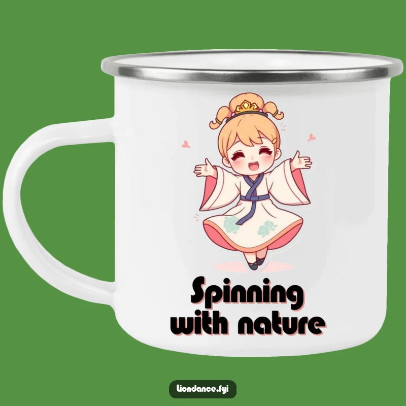Funny Celebration Spin Camping Mug - Enjoy Your Adventure with Joyful Style