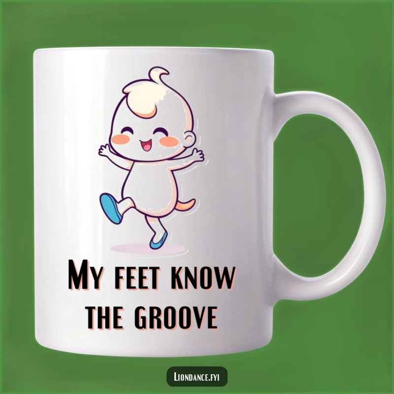 Funny Dancing Character Mug: A Cheerful Rhythmic Dancer's Perfect Funny Gift