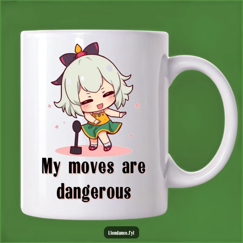 Funny Dancing Disaster Mug: Hilarious Tripping Character Gift for Clumsy Dancers