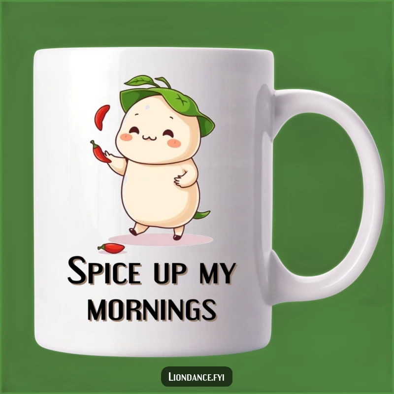 Funny Dancing Dumpling Mug - Spicy Juggling & Hilarious Foodie Gift