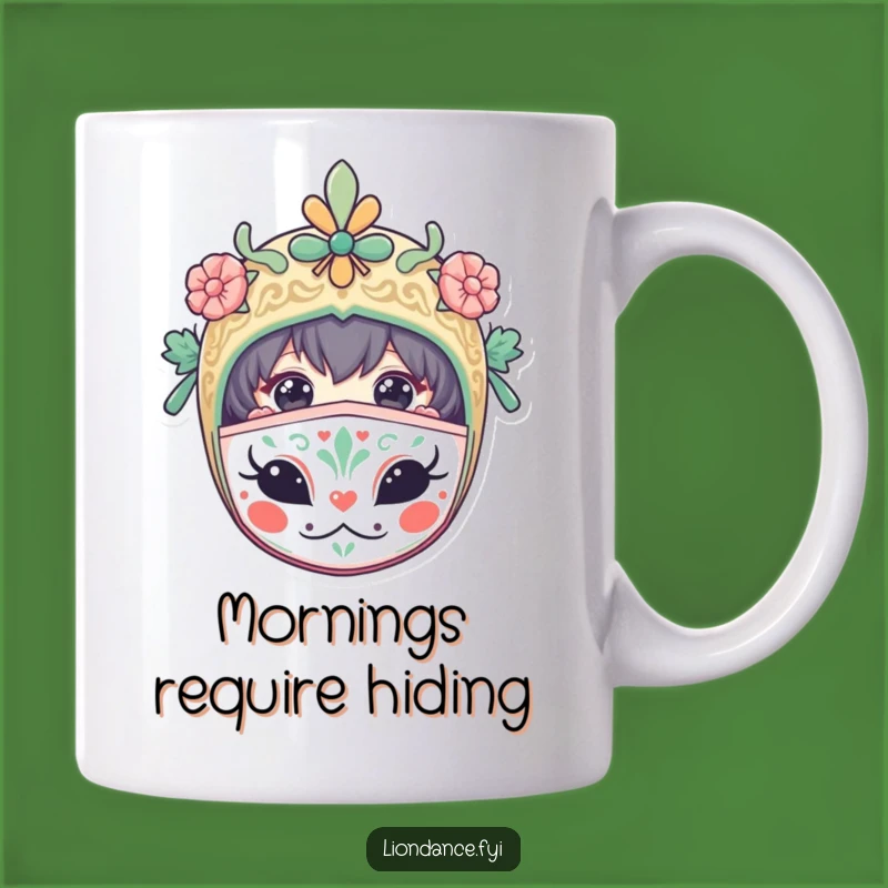 Funny Masked Character Mug: A Curious Peek for a Hilarious Gift!
