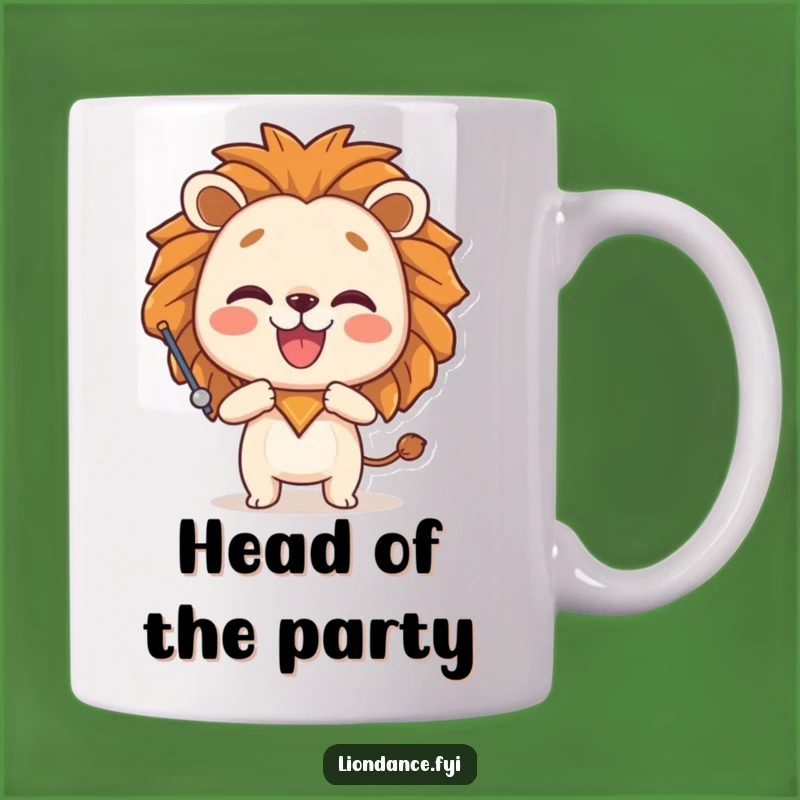 Funny Lion Prop Mug: Playful Character Pose, Ideal Funny Gift for Jokers!