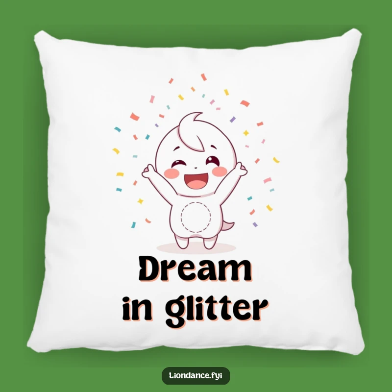 Funny Confetti Pillow: Comfy & Cheerful Funny Accent for Your Home