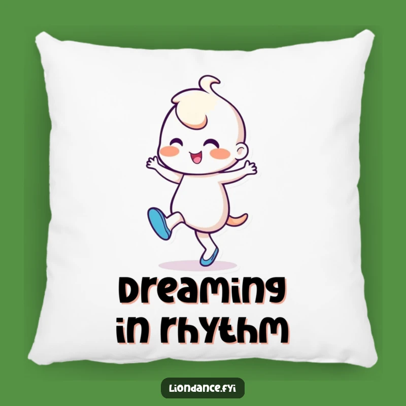 Funny Dancing Character Pillow: Comforting Cheerful Rhythmic Dancer Accent, Perfect Funny Gift
