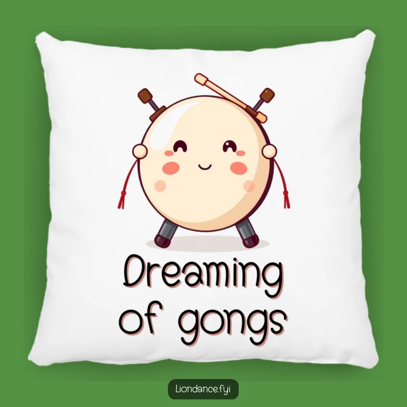 Funny Gong Rest Pillow - Cozy Percussion Comfort