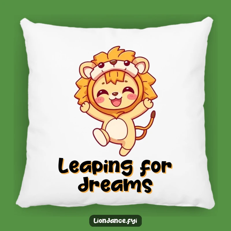 Cozy Funny Lion Costume Leaping Character Pillow: Snuggle With The Wild!