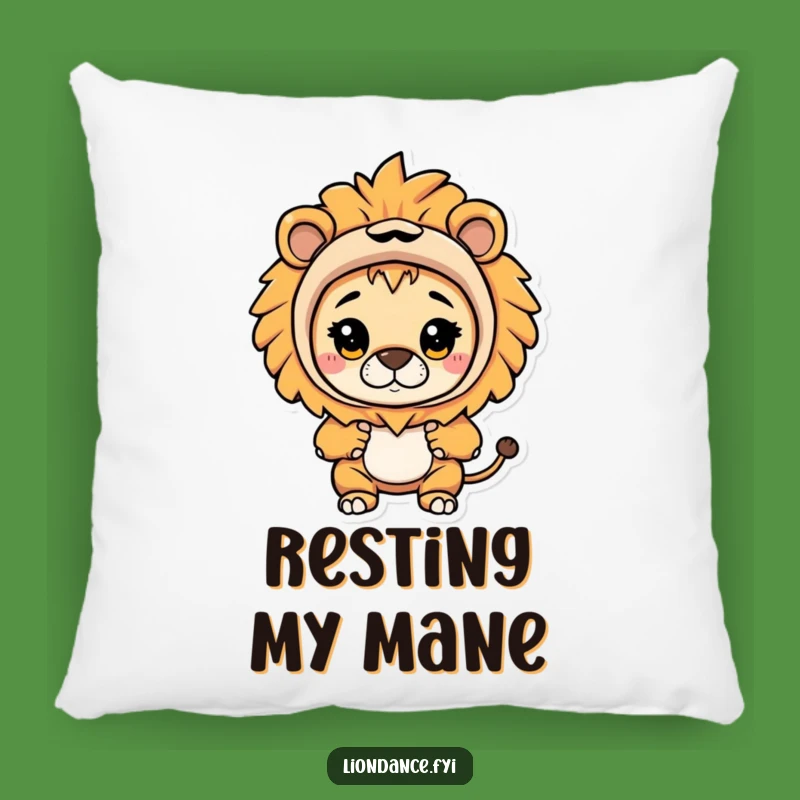 Funny Lion Costume Pillow: Snuggle Up with Curious and Hilarious Comfort Gift