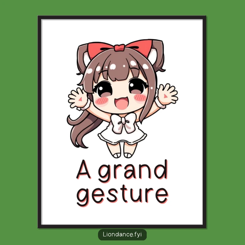 Funny Joyful Bow Digital Art - Humorous Gift for Theatrical & Gracious Decor