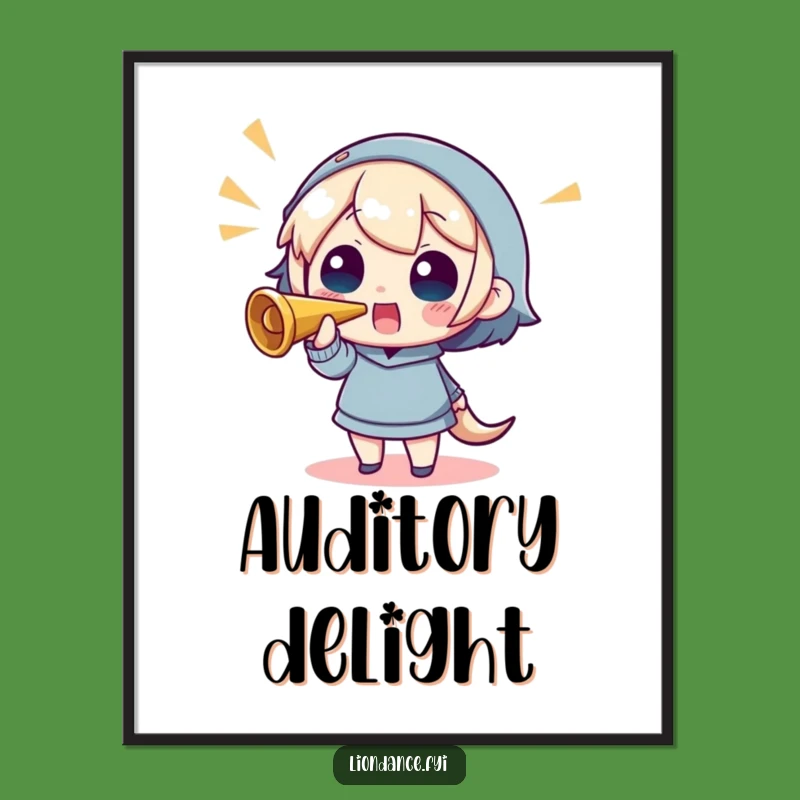 Funny Horn Blower Digital Art: Cheer Up Your Space With This Funny Gift