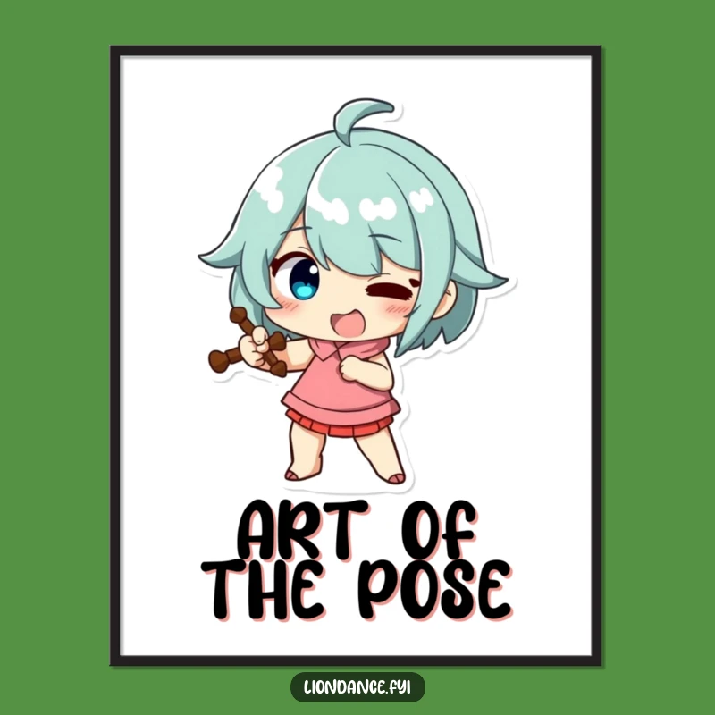 Funny Exaggerated Pose Digital Art: Comical Print, Instant Funny Gift Download