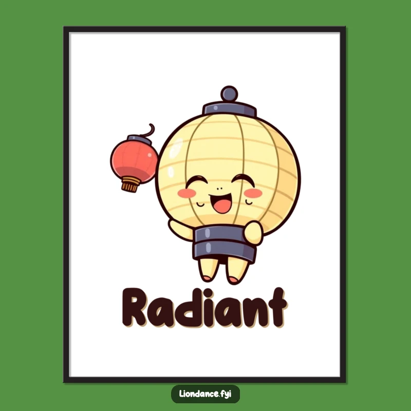 Funny Lantern Bobbing Digital Print: Instant Gentle Cheer for Your Space