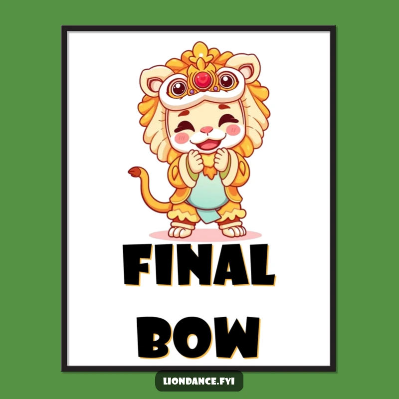 Funny Lion Costume Digital Art: Instant Joyful Bow and Humor Gift