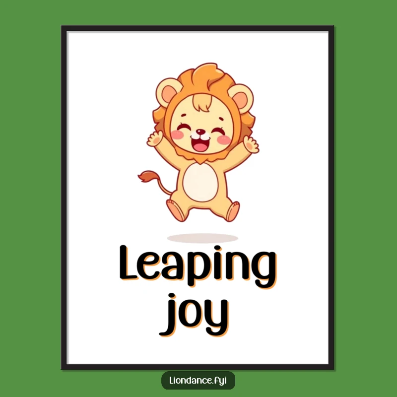 Funny Lion Costume Digital Art - Instant Playful Decor - Perfect Funny Gift