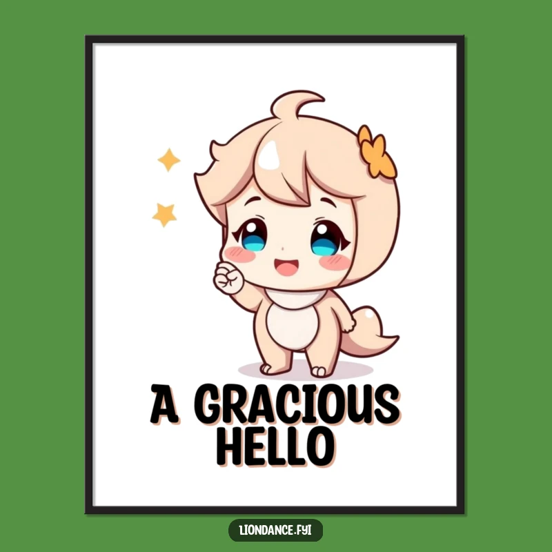 Funny Smiling Character Nod Digital Art - Instant Cheerful Wall Decor Gift