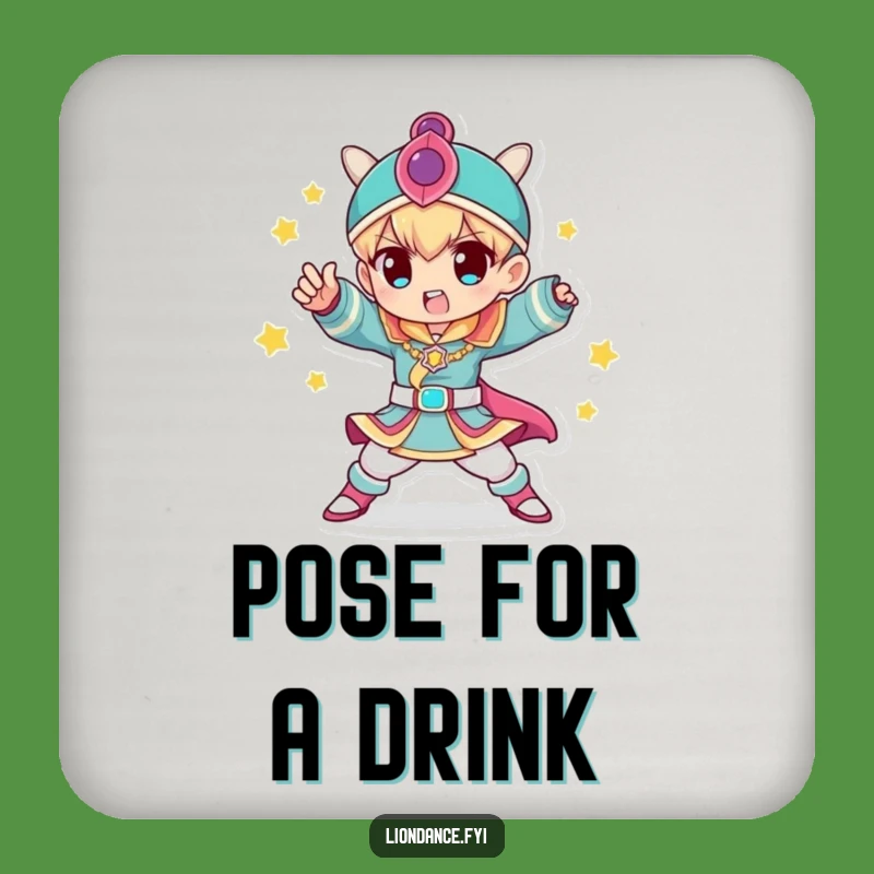 Funny Costume Coasters: Dynamic Pose Design, Cute Funny Gift Set!