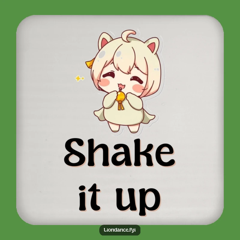 Funny Jingling Prop Shaker Coaster - Humorous Gift for Playful Table Protection