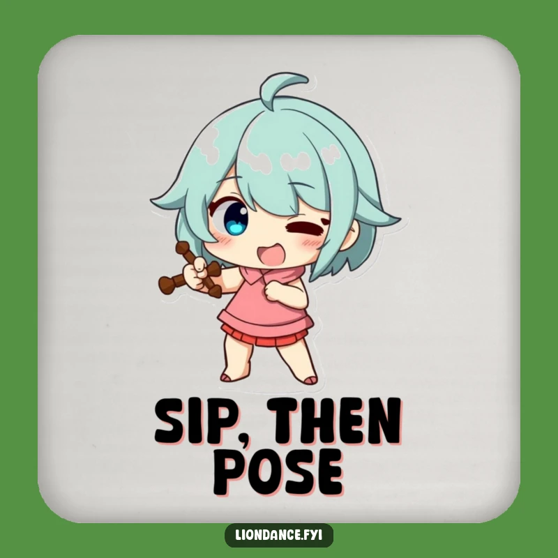 Funny Exaggerated Pose Coaster: Comical Prop Protector, Dramatic Funny Gift