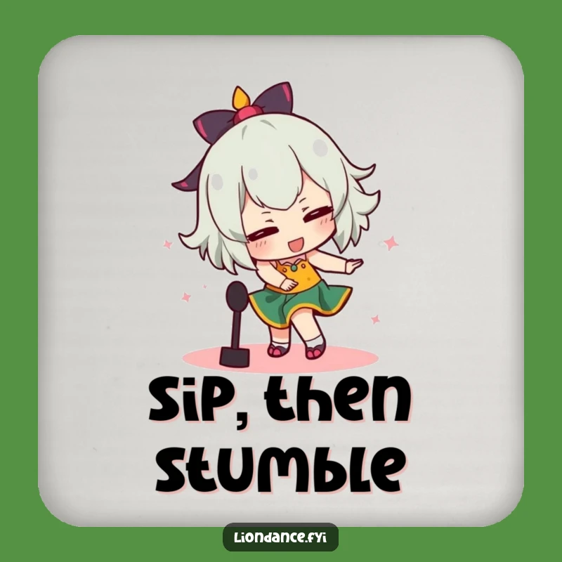 Funny Tripping Dancer Coaster: Comical Dance Prop Protection, Unique Funny Gift