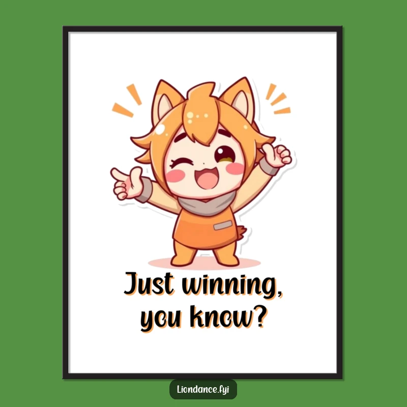 Funny Celebration Poster: Bold & Delightful Character Art, Funny Gift