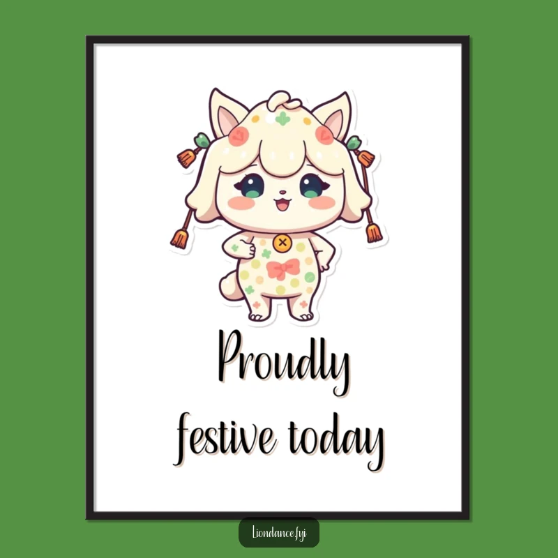 Funny Festive Character Poster - Proud Holiday Wall Art for Your Home