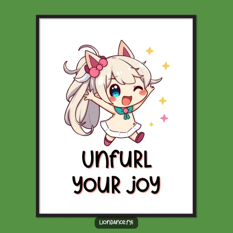 Funny Streamer Pose Poster - Vibrant Art for a Festive Vibe