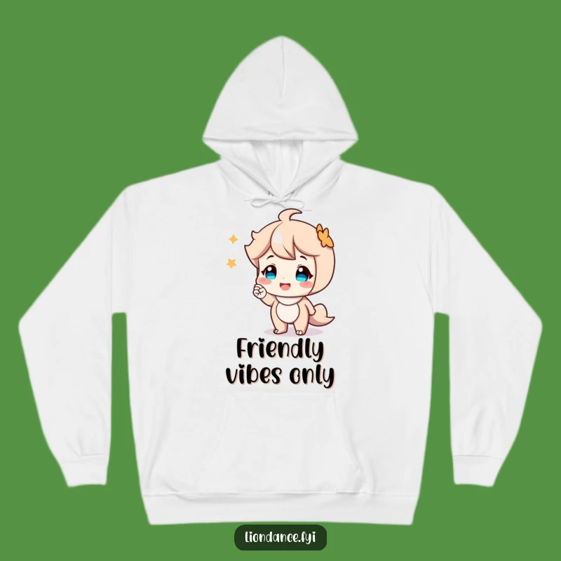 Funny Smiling Character Nod Hoodie - Cozy Comfort & Friendly Vibes Gift