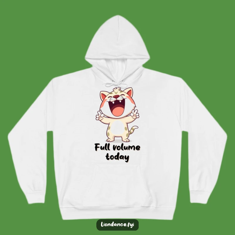 Funny Roaring Character Hoodie - Cozy Power & Enthusiastic Gift