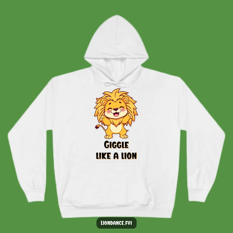 Funny Giggling Character Lion Hoodie - Cozy & Hilarious Gift for All