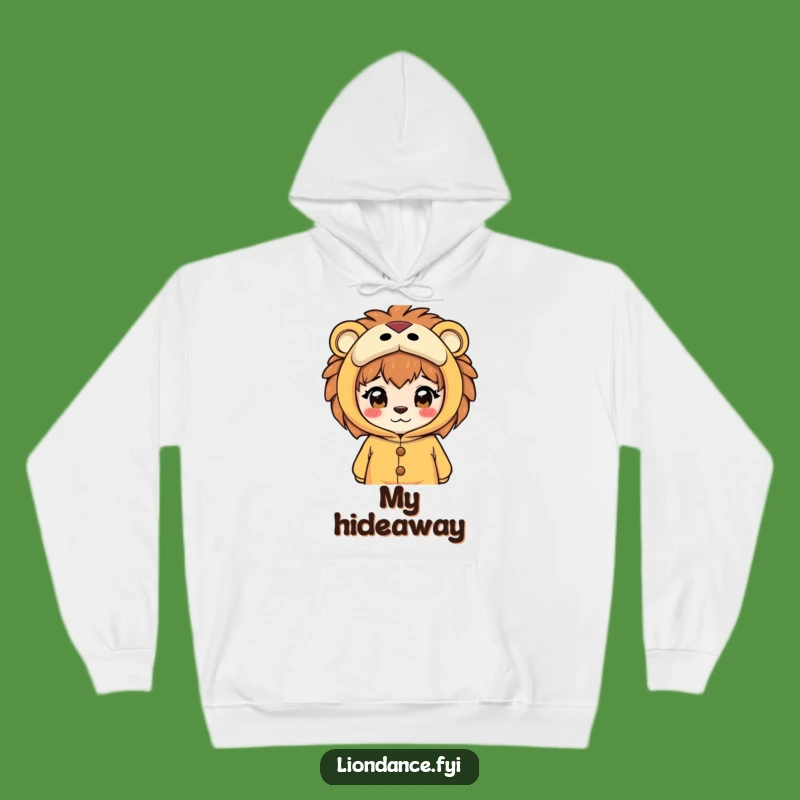 Cozy Funny Lion Costume Hoodie: Warm & Curious Peeking, Perfect Funny Gift!