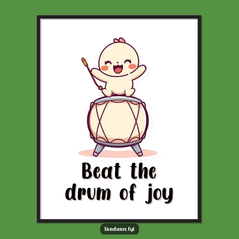 Funny Free Printable Drummer Wall Art: Playful Character, Downloadable Decor