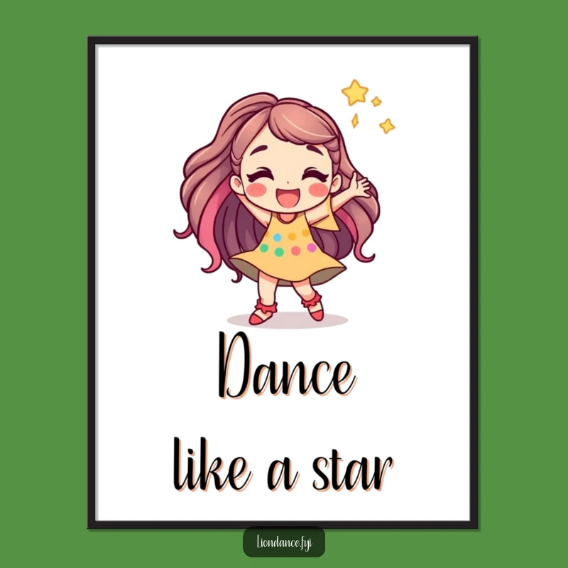 Funny Free Printable Wall Art: Jubilant Dancer - Energetic Downloadable Decor