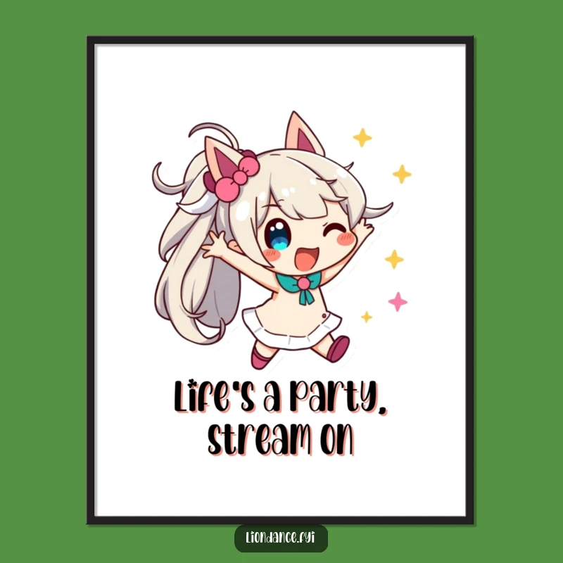 Funny Free Printable Wall Art: Streamer Fiesta - Dynamic & Playful Decor!