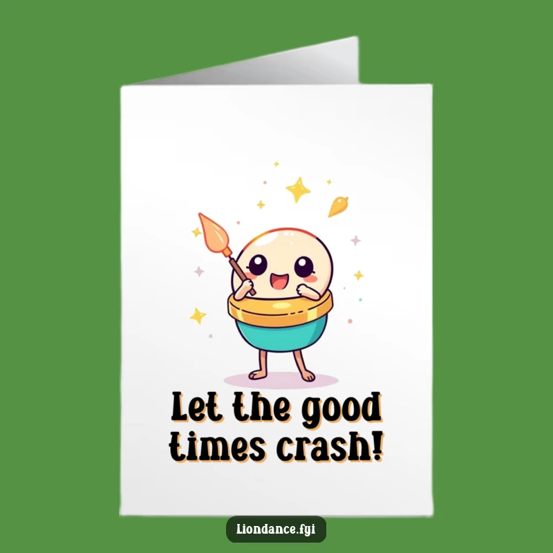 Funny Free Printable Birthday Card: Clashing Cymbals - Instant Download Laughs!