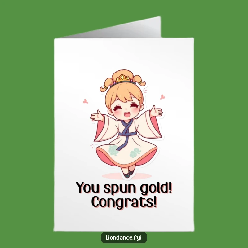 Free Printable Congrats Card: Celebratory Spin - Announce Your Joy Loudly!