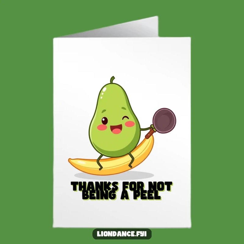 Free Printable Thank You Card: Avocado's Wok Mishap Gratitude