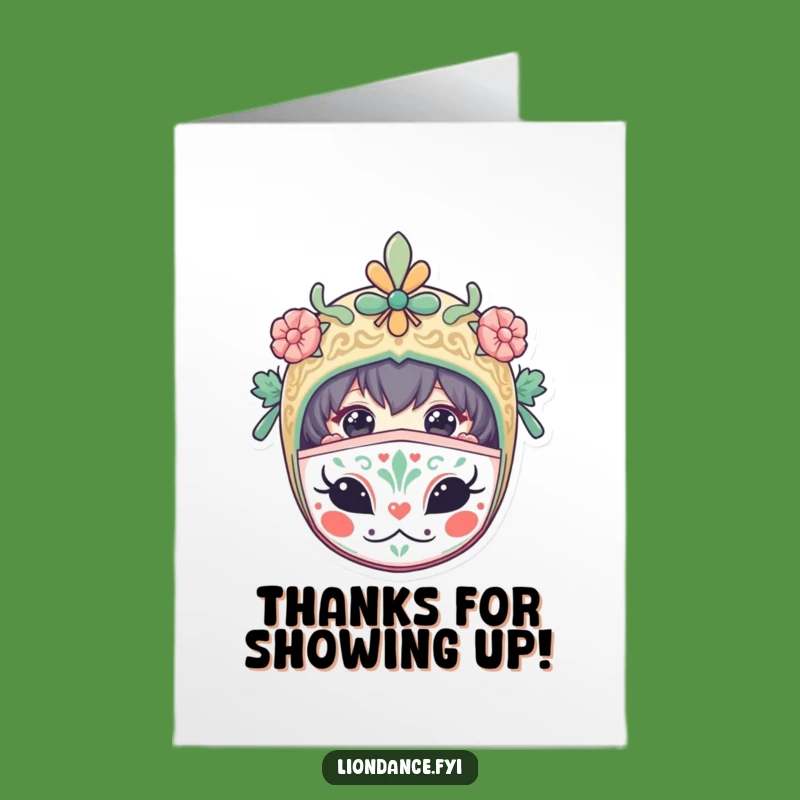 Free Printable Masked Thank You Card: Curious Character, Funny Downloadable Greeting