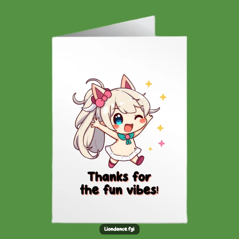 Free Printable Thank You Card: Streamer Fun - A Thank You with Flair!