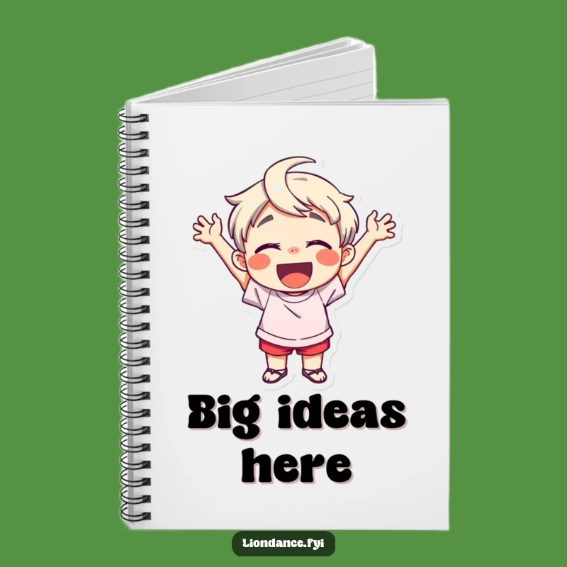 Funny Child Cheering Notebook: Jot Down Ideas with Enthusiastic Flair