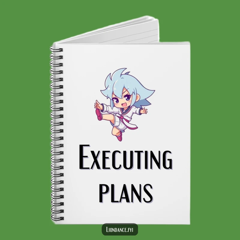 Funny Kicking Character Notebook: Plan Your Moves With This Funny Gift