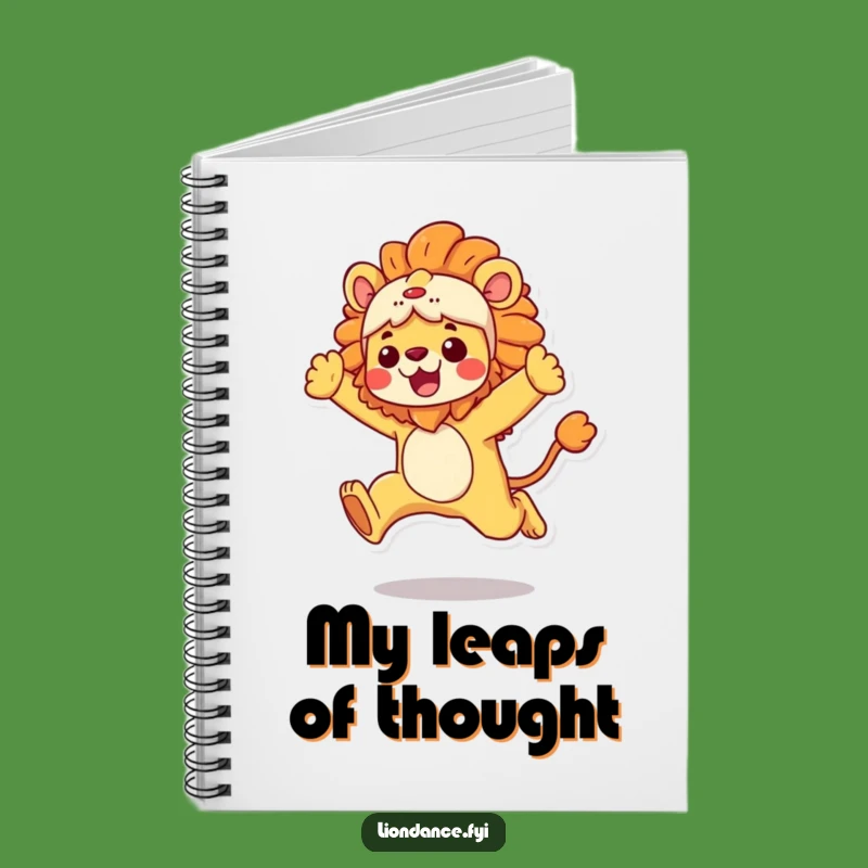 Funny Lion Costume Notebook: Capture Ideas with Leap, Perfect Funny Gift!
