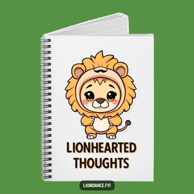 Funny Lion Costume Notebook: Jot Down Thoughts with Curious Humor Gift